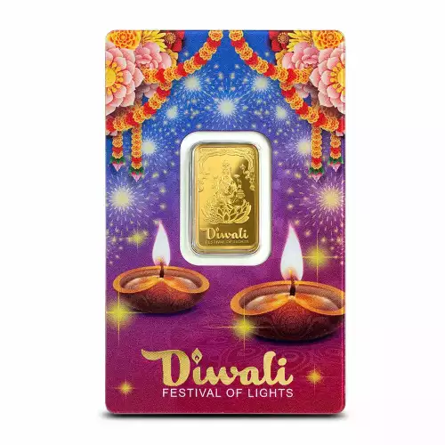 2024 5g .9999 Gold Bar - PAMP Suisse Diwali Festival of Lights in Assay (4)