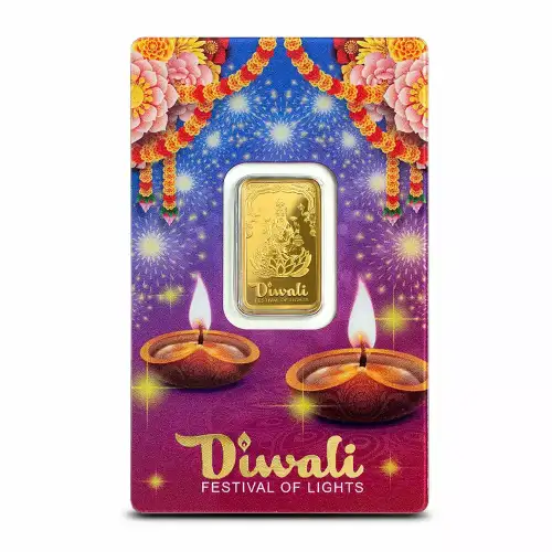 2024 5g .9999 Gold Bar - PAMP Suisse Diwali Festival of Lights in Assay (4)
