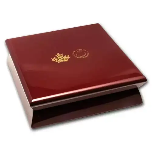 2024 5oz Canada Maple in Motion Rhodium Plated Incuse .9999 Silver Coin (4)