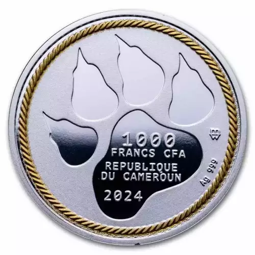 2024 Cameroon Be Brave 1 oz .999 Silver Coin (3)