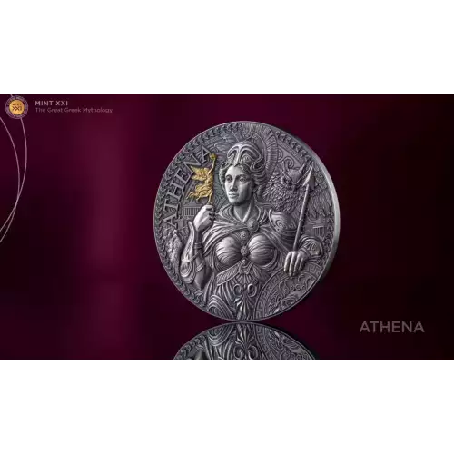 2024 Cameroon Greek Mythology Athena 2 oz Silver Coin (2)