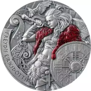 2024 Cameroon The Way to Valhalla 3rd Release: Freydis Eiriksdottir 2 oz Silver Coin (2)