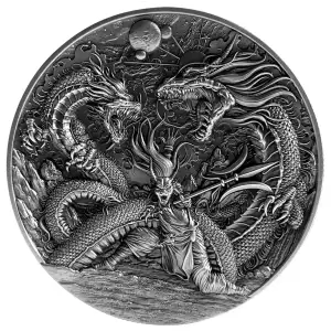 2024 Chad Zhu Rong God of Fire 2 oz Silver Coin (2)