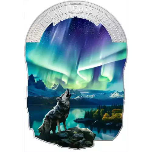2024 Fiji Wonders of Nature Polar Lights 1 oz Silver Coin