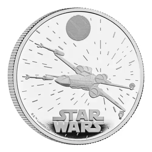 2024 Great Britain Star Wars X-Wing Proof 1 oz Silver Coin (3)