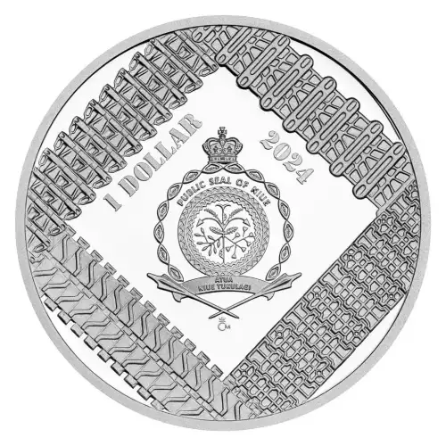 2024 Niue Armored Vehicles: M26 Pershing Tank Proof 1oz Silver Coin