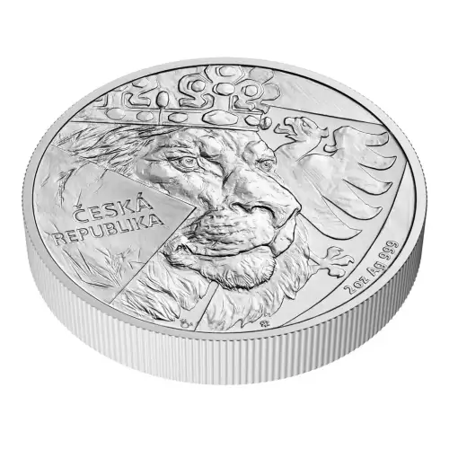 2024 Niue Czech Lion BU 2 oz Silver Coin