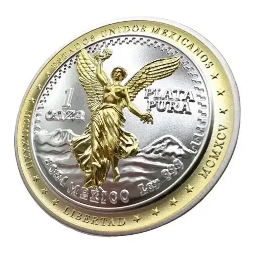 2024 Niue Vintage Libertad Tribute UHR & Incused Gold Gilt 1 oz Silver Coin (4)
