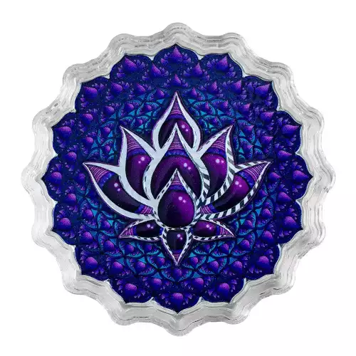 2024 Pamp Suisse Solomon Islands Phil Lewis Lotus of the 7th Chakra 2 oz silver Proof Coin (5)