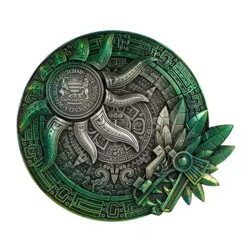 2024 Republique du Tchad Quetzalcoatl 10 oz Silver Coin (2)