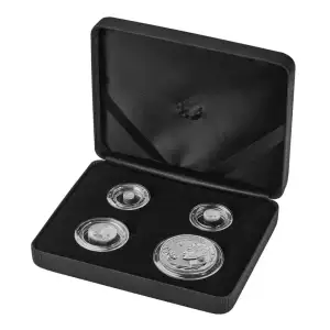 2024 Royal Mint Britannia Silver Fractional Reverse Frosted Proof  4 Coin Set (5)