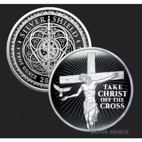 2024 SilverShield Take Christ Off the Cross MiniMintage 1 oz silver PROOF coin