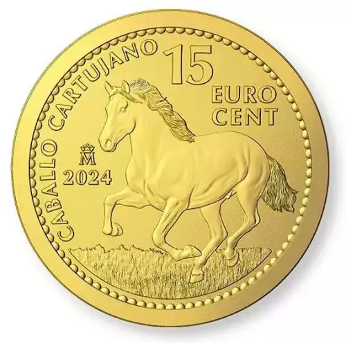 2024 Spanish Caballo Colt 1/10 oz .9999 Gold Coin (4)