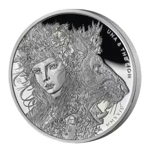 2024 St. Helena Una & the Lion Proof  1 oz Silver Coin (2)