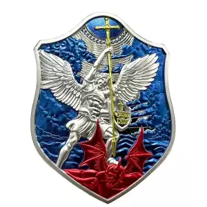 2024 St. Michael's Shield Dragonslayer Edition Stacker 2 oz Silver Medal