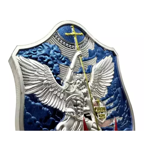 2024 St. Michael's Shield Dragonslayer Edition Stacker 2 oz Silver Medal (2)