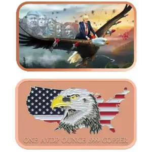 2024 Trump USA Brave Eagle Rider 1 oz Copper bars