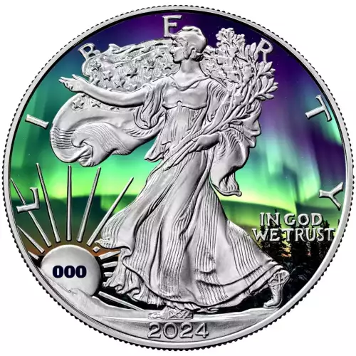 2024 U.S. Eagle Chromatics Solar Storms Edition 1 oz Silver Coin