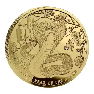 2025 0.5g Pitcairn Islands Lunar Year of the Snake BU .999 Gold Coin (3)