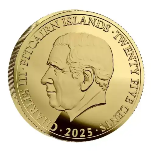 2025 0.5g Pitcairn Islands Lunar Year of the Snake BU .999 Gold Coin (2)