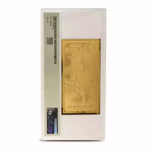 2025 1/1000th oz 1 Florida Tranquilitas GoldBack Note .999 Gold Limited Early Release PMG MS70 Alpha (3)