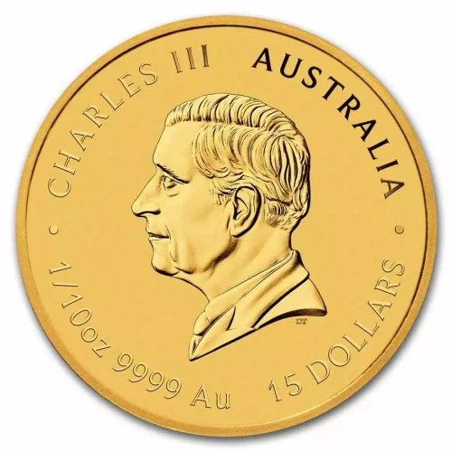 2025 1/10oz Australia Perth Mint Lunar Series III: Year of the Snake Colorized .9999 Gold Coin