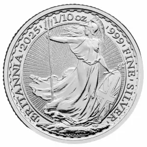 2025 1/10oz British Royal Mint Britannia .999 Silver Coin (2)