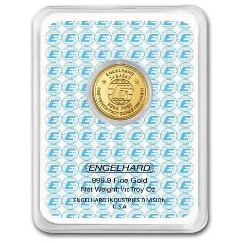 2025 1/10oz Engelhard Prospector .9999 Gold Round in Assay (2)