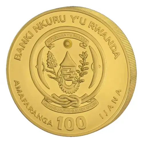 2025 1/12 oz Rwanda Nautical Ounce Series - HMS Victory .999 Gold BU Coin (2)