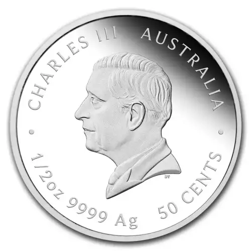 2025 1/2oz Australian Perth Mint Lunar Series III Year of the Snake Proof .9999 Silver Coin (2)