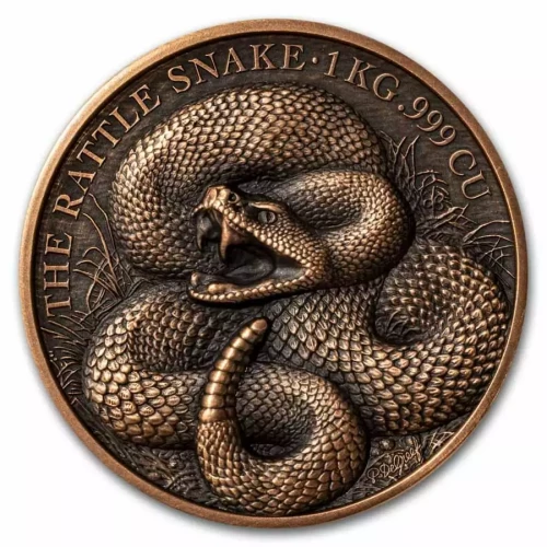 2025 1kg Benin Lunar Rattlesnake .999 Copper Coin (4)