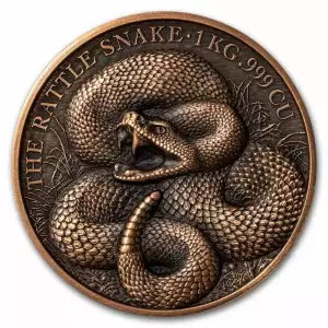 2025 1kg Benin Lunar Rattlesnake .999 Copper Coin (4)
