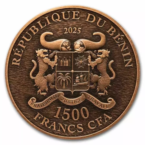 2025 1kg Benin Lunar Rattlesnake .999 Copper Coin (3)