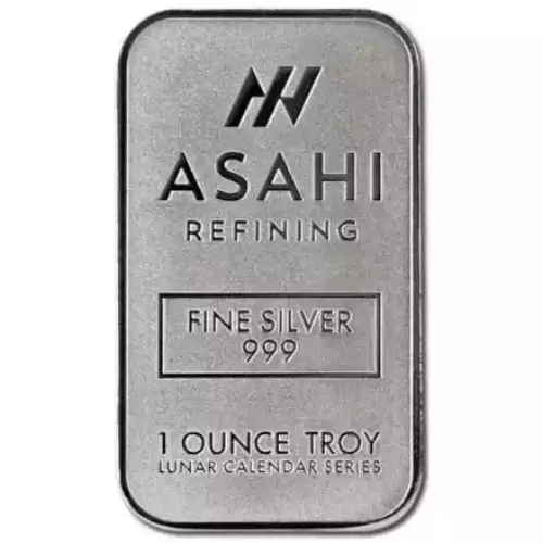 2025 1oz Asahi Mint Lunar Year of the Snake .999 Silver Bar (2)