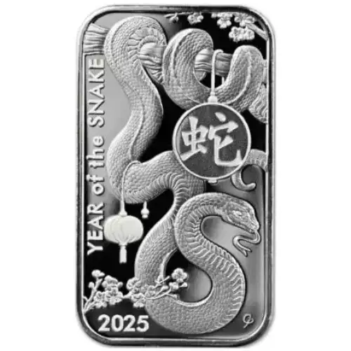 2025 1oz Asahi Mint Lunar Year of the Snake .999 Silver Bar (3)