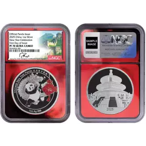 2025 1oz China New Year Celebration Panda Colorized NGC PF70UC FDI Fei Signature