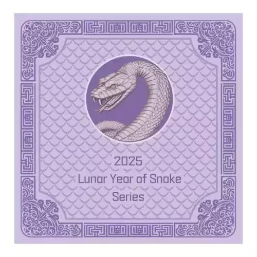 2025 1oz Fiji Snake High Relief .999 Silver Coin Bar (3)