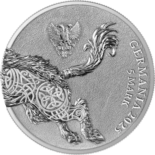 2025 1oz Germania Beasts: Gullinbursti Geminus .9999 Silver BU Round (2)