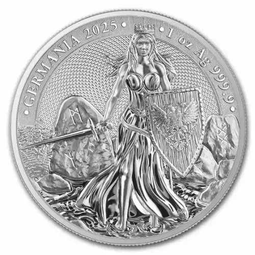 2025 1oz Germania Mint Lady Germania BU .9999 Silver Coin (2)