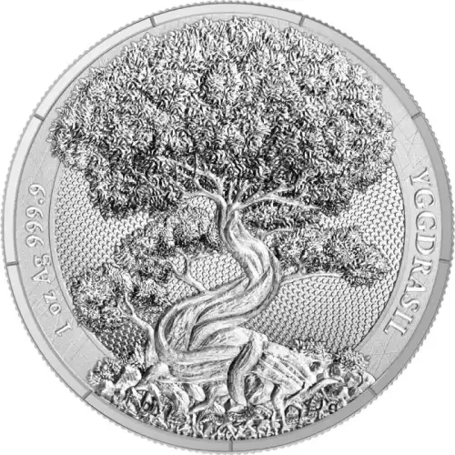 2025 1 oz Germania Yggdrasil Silver Round BU – Final