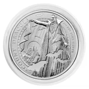 2025 1oz Great Britain Royal Mint Count Dracula .999 Silver BU Coin