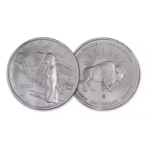 2025 1oz Mesa Grande Mercanti Native American Bison .999 Silver Coin BU (3)