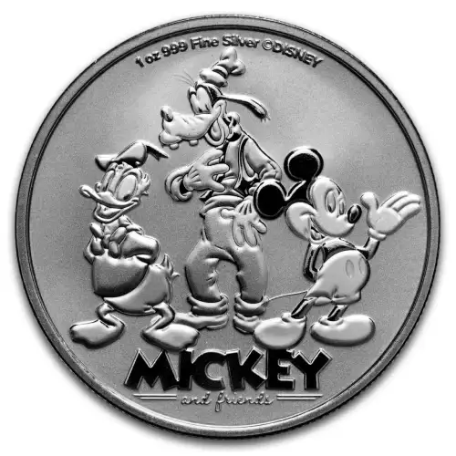 2025 1oz Niue Disney Mickey and Friends BU .999 Silver Coin