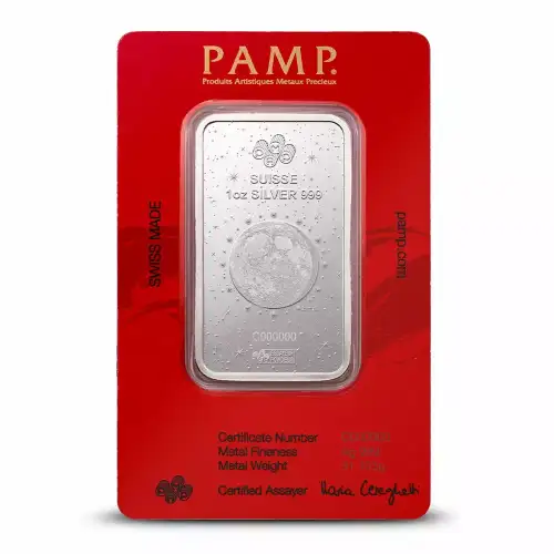 2025 1oz PAMP Suisse The Lunar Legend Series - Legend of the White Snake .999 Silver Bar (2)