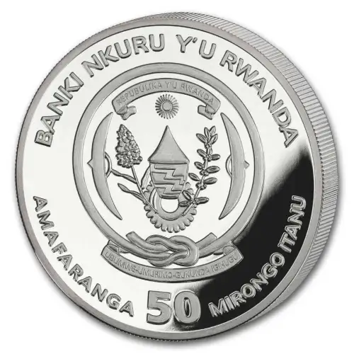 2025 1oz Rwanda African Ounce Series - Martial Eagle Proof .999 Silver Coin (2)