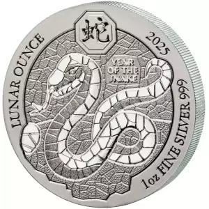 2025 1oz Rwanda Lunar Year of the Snake .999 Silver Coin (4)