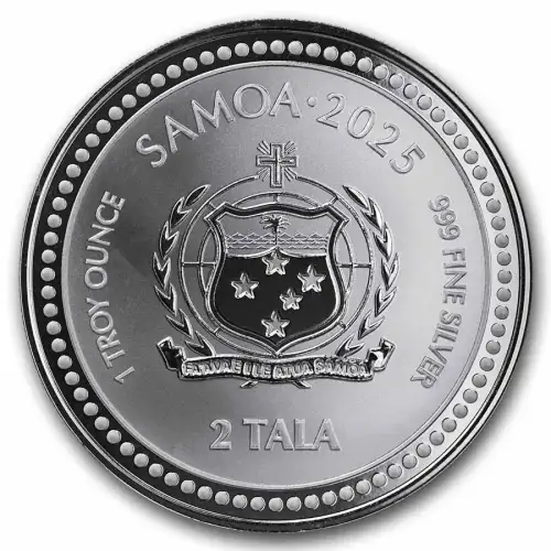 2025 1oz Samoa Seahorse .999 Silver BU  (2)