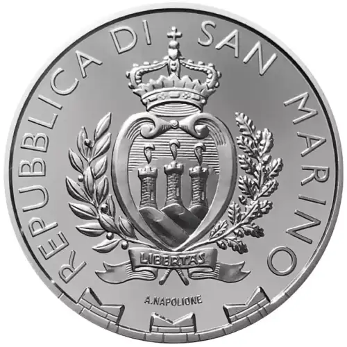 2025 1oz San Marino Falco Pellegrino .999 Silver BU Coin (2)