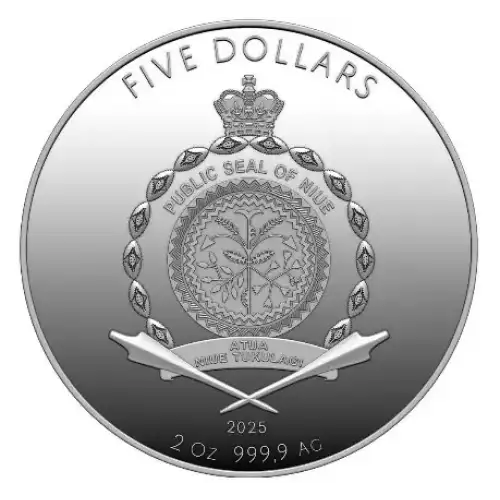 2025 2oz Niue Grand Lebanon 100th Anniversary UHR Proof .9999 Silver Coin (2)