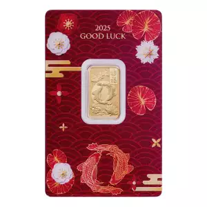 2025 5 gram Pamp Suisse Good Luck - Koi Fish .9999 Gold Bar in Assay (5)